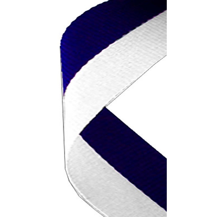 38MM BLUE & WHITE RIBBON